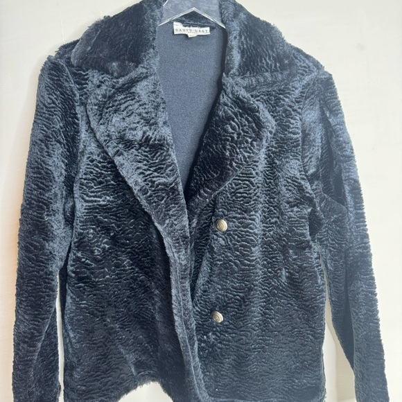 Vintage David Dart black faux fur jacket - Picture 2 of 8
